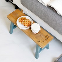 빈티지 화분받침대 미니스툴 의자 벤치 (2colors), B(WD+BL)