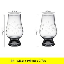 2 Pcs 세트 패션 홈 바 무연 위스키 유리 컵 0902-01, 05-2 PC, 2개
