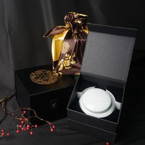 국내산 자연꿀 사양벌꿀 도자기 선물세트 고급박스 1.2kg, 천목/청 보자기