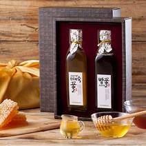 설날 명절 지리산 김일권의 토종벌꿀 2종 선물세트 답례품 (보자기포함 토종꿀 밤/때죽), 1, 토종벌꿀2종선물세트(보자기포함)