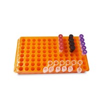 Biosharp 0.51.5ml 양면 원심 분리기 튜브 랙 6090 홀 테스트 튜브 랙 홀더 실험 장비 교육 용품, 02 60 s
