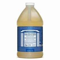 Dr. Bronners Peppermint Pure Castle Soap 1/2gal 닥터브로너스 페퍼민트 퓨어 캐스틸 솝 비누 1.9L 1팩
