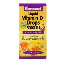 블루보넷 뉴트리션 비타민 Vitamin D3 5000 IU 1 fl oz (30 ml) 액상형 cholecalciferol 콜리칼페시놀 라놀린 lanolin mctoil