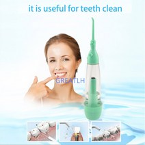 휴대용 구강 세척기 치실 위생 물 스레드 Flosser 제트 노즐 Waterpick 치아 클리너 입 세척 도구 LV190