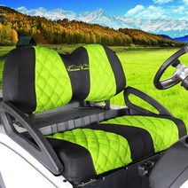 골프장 카트 새로운 골프 카트 시트 커버는 클럽 카 선례 ds 및 야마하 통기성 세탁 가능한 폴리에스터 메쉬 천에 적합합니다. 골프 카트 갱신, 01 Green Black