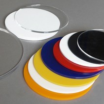 원형 아크릴 레이저 가공 백색 3mm, 5cm 두께 3mm 백색