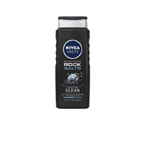 니베아 남성용 딥 클린 바디 워시 록 솔트, 1개, 500ml