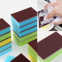 금강사 양면 사포수세미 15P세트(직선) 스텐수세미 아기수세미 스카치수세미