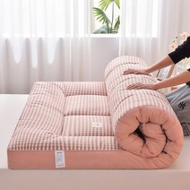 두꺼운 푹신 침대 고정토퍼 바닥 매트리스 두께 10cm 토퍼매트 수면 패드, 일반침대용 150x200cm