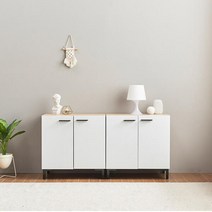 아트박스/히트디자인 1200 도어 다용도수납장 C3373, 화이트, 쿠팡 본상품선택