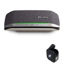 Global Teck Worldwide GTW 번들 Poly SYNC 20 USB-A 스피커폰 충전기 포함 - 음성/비디오 스트리밍 원격 학습 학교 회의 앱 - 줌 Web, USB-A BASIC (Standard)_Sync 20