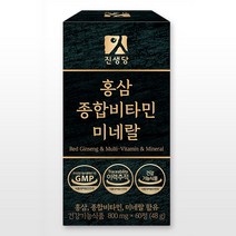 진생당 홍삼 멀티 종합비타민 미네랄 800mg x 60정 SS, 1세트