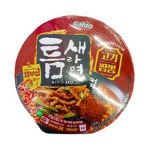 틈새라면 고기짬뽕 용기컵 105g, 8개