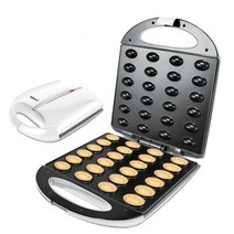 땅콩빵 땅콩과자 호두과자 기계 도넛틀 타코야끼 틀, 블랙 2000W 6012 스테이크 기계