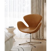 스완체어 안락의자 라운지 인테리어 1인 실내 백조 의자, 브라운