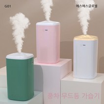 풍차 무드등 가습기 360ml 대용량 미니가습기 USB KC인증 대량구매 G01, 핑크