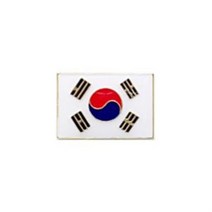 와펜 태극기 뱃지 정복용 태극기 국기 뱃지 추모뱃지 군인용품KWON 1390