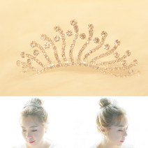 살롱드메리 웨이링 미디움사이즈 무대 본식 웨딩 왕관 티아라