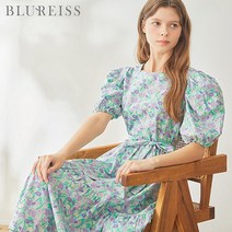 블루레이스 블루레이스 플라워코튼티어드롱원피스_B3M1OP3451