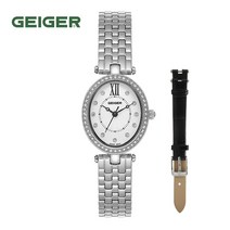 가이거[GEIGER] [백화점 정품] 가이거 여성용 팔찌형 메탈시계(가죽밴드증정) GE8034 WS-D