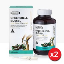 Mothernest Greenshell Mussel with Glucosamine 마더네스트 뉴질랜드 초록입홍합&글루코사민 1500mg 365정 2팩