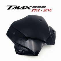 윈드스크린 바람막이판 야마하 바이크 오토바이 스모크 블랙 윈드 실드 tmax530 TMAX 530 2012- 12 13 14 15 16 디플렉터 용