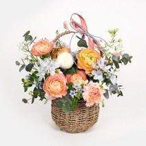 이달의 꽃바구니 직배송 정기배송 정기 화훼농가돕기 생화택배 꽃배달 기념일 선물, 목요일 도착(화요일까지 주문)