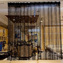 비즈 커튼 포인트 디자인 페르시 반짝이 스탈 술 문자열 라인 도어 창 룸 디바이더 얇은