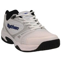 Python Racquetball 남성용 디럭스 아웃도어 (로우) 피클볼 라켓볼 테니스 플랫폼 슈즈 (표시하지 않음) 하얀색 352GK8