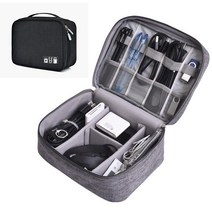 캠핑 다용도 수납 파우치 골제로 보관 선정리함 충전기 충전선 샤오미 보조배터리 파우치, 블랙