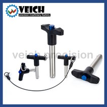 VCN117 공장 알루미늄 T-핸들 정지 위치 안전 핀 버튼 빠른 삽입 볼 헤드 잠금 로프 직경 5 25mm, [09] VCN117-25, [04] 25mm