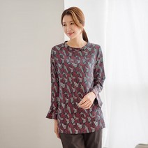 마담그레이스 / BL62294 하트 유니크 패턴 블라우스(2컬러)