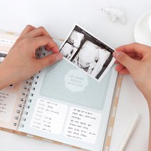( 사은품 마스크 증정 ) 초음파 앨범 스티커 꾸미기 산모수첩 임신 초음파 사진 보관 태교 태아 일기 일기장, 체크 1 (마스크 증정)