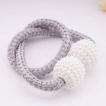 실커튼 실커텐 마그네틱 펄 커튼 클립 홀더 1 개 타이백 버클 행잉 볼 타이 백 액세서리 홈 데코 카라반커텐, 10 color10