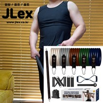 제이렉스 업그레이드 튜빙밴드 그립바 포함 150LBS 홈트 근력운동 SET, 튜빙밴드+그립바