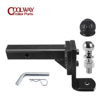 캠핑카제작부품 악세사리 5 홀 조정 가능한 높이 토우 바 히치 드롭 마운트 50mm 볼 캡 4000 kg 트레일러 rv 캠퍼 캐러밴 부품 액세서리, 50mm 볼 세트