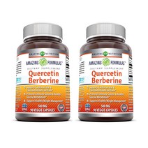 항산화작용 효과 어메이징 (Amazing) 케르세틴(Quercetin) 베르베린(Berberine) 250 mg + 베르베린영양제 250 mg 90정x2병