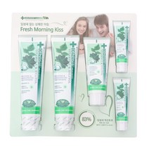 덴티스테 플러스 화이트 치약 세트 (160gX2입 + 60g 20gX2입) 입냄새없는 상쾌한 아침을, 1set