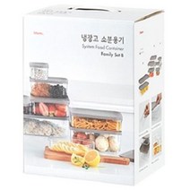 [와이제이씨+go나르샤] 냉장고 소분용기 10ea 세트 사각플라스틱용기/냉장고소분용기_투명플라스틱용기*:T9546EA/C, 와이쿠 BROWN