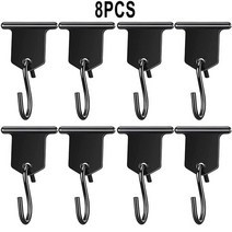 캠핑카 꾸미기 악세사리 8pcs s 자형 캠핑 천막 후크 클립 rv 텐트 옷걸이 라이트 옷걸이 캐러밴 캠퍼 액세서리 후크에 대 한 파티 라이트 옷걸이, e