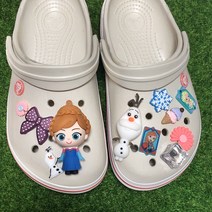 겨울왕국 엘사 안나 울라프 11Pcs 슬리퍼 장식 꾸미기 세트