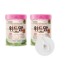 위드맘 제왕 리뉴얼 100일 2캔 + 20ml 스푼 2개 황금변 유산균 파스퇴르 아기분유, 1세트
