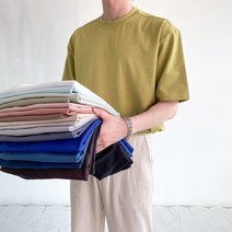 어반 루즈핏 고밀도 무지 반팔 티셔츠(17COLOR)
