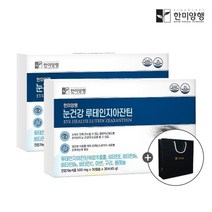 한미생활건강 한미양행 루테인 지아잔틴 눈 건강 영양제 선물세트 2세트 (500mgx30캡슐x6박스)+쇼핑백, 상세 설명 참조, 상세 설명 참조