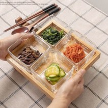 유리 사각 그리드플래터 4type, 정사각3, 1개