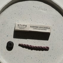 Stupa 스투파 로프형 인센스 스틱 네팔 향피우기 홀더 세트, austha suganda
