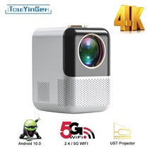 스마트빔 휴대용 미니 캠핑용 빔프로젝터 Touyinger ET31 안드로이드 UST 5G 2GB RAM 4k 디코딩 저렴한 LED 홈 시어터, 04=ET31tripodbag