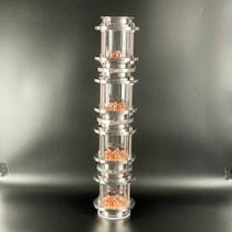 클램프 4 증류용 유리 컬럼. 구리 버블 플레이트 . 증류기. Moonshine 스틸, CN