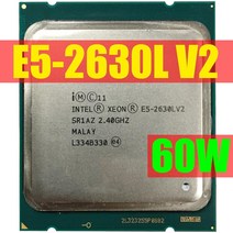 인텔 제온 프로세서 e5 2630l v2 cpu 2.4 ghz lga2011 6 코어 서버 e5-2630L E5-2630LV2 100 일반 작업