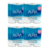 아우라 자동분사 리필 캔 유칼립투스 280ml X 2입, 8개, 기타향
